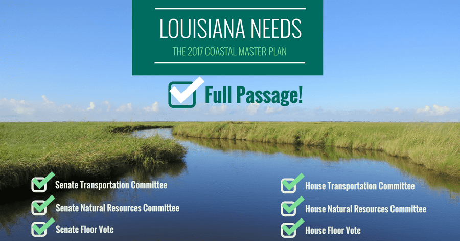 Louisiana Legislature Approves 2017 Coastal Master Plan