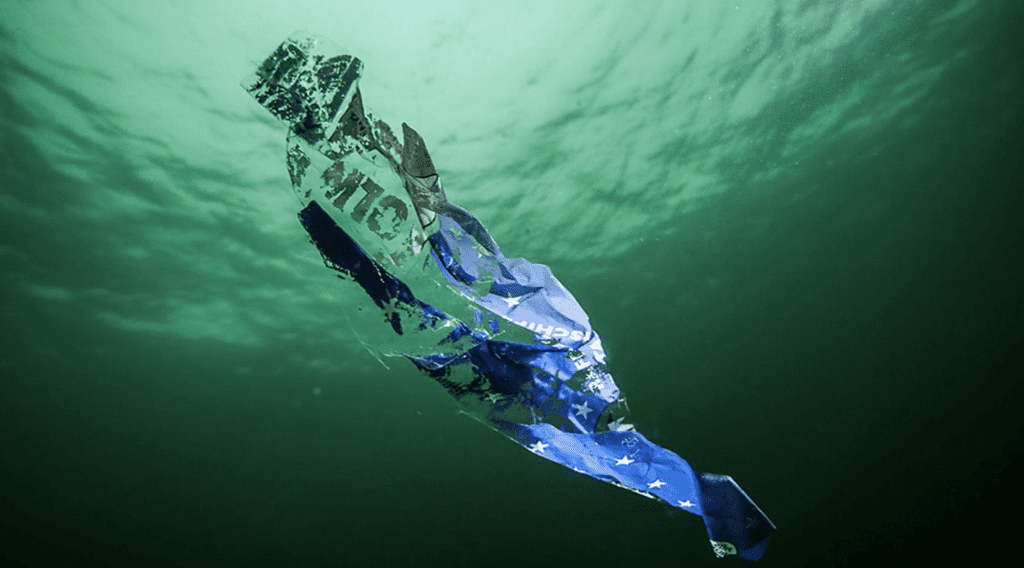 photo: NatGeo plastic floating just under the water's surface