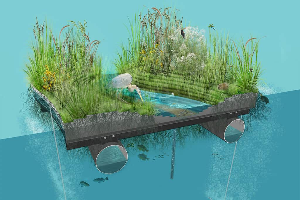 Illustration. National Aquarium's Waterfront Campus Plan.