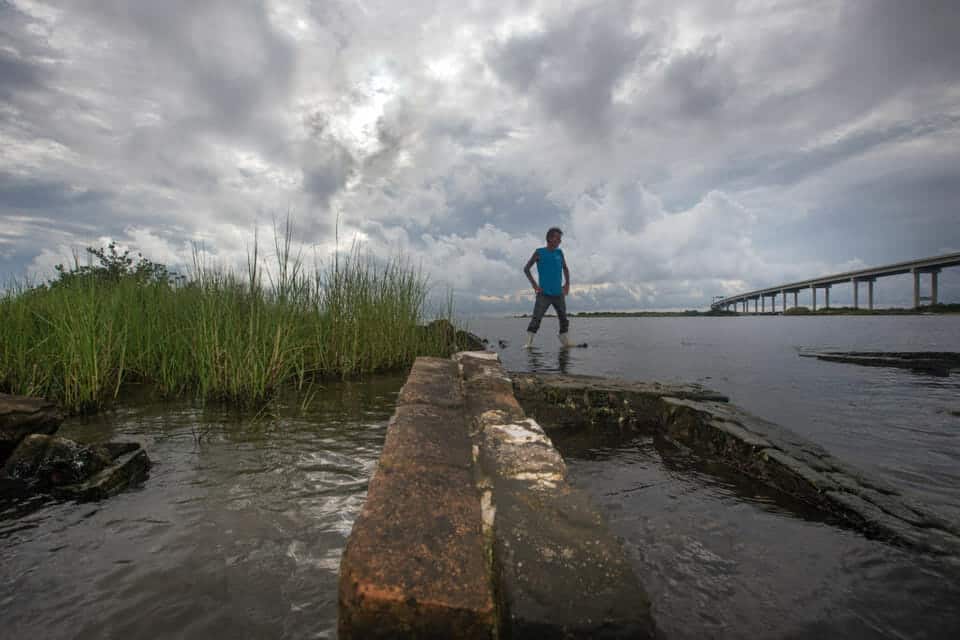 Buried at sea: As cemeteries on Louisiana's coast wash away, so does history